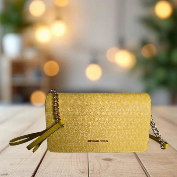 Michael Kors Logo Canvas Crossbody Bag – Honey - Picture 3 of 7